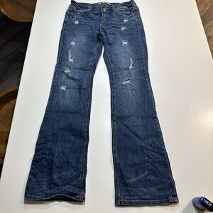 Victoria Secret VS Hipster Size 6 Long Dark to Medium Wash